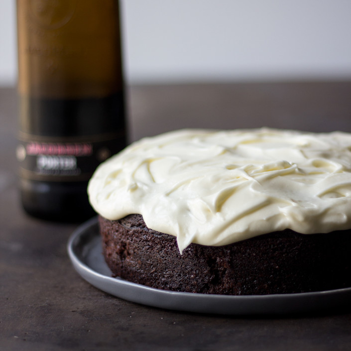 chokoladekage med porter