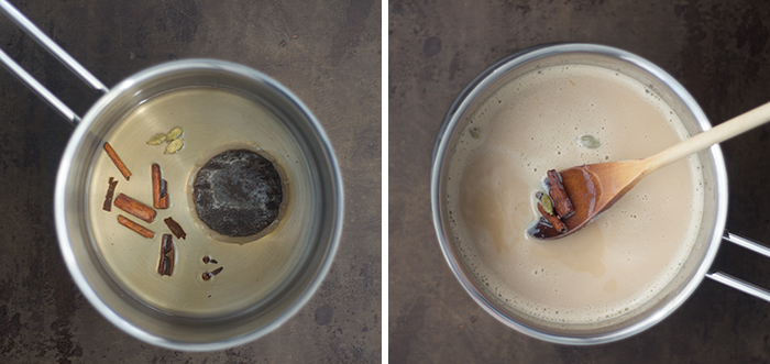 making chai